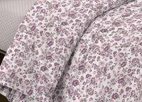 Completo Lenzuola Letto Camera In 100% Cotone Made Italy Vari Disegni RP - 1 Piazza - Susan Rosa