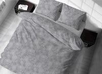 Sacco Copripiumino In Morbida Flanella 100% Cotone Disegno Lilly - Piazza E Mezza - Grigio