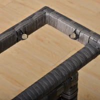 Salotto da Giardino per 8 Persone con 3 Divani Angolari, 2 Pouf, Tavolo da Pranzo, 12 Cuscini per Seduta e Schienale, in Poliestere Avorio Rattan Sintetico, Grigio