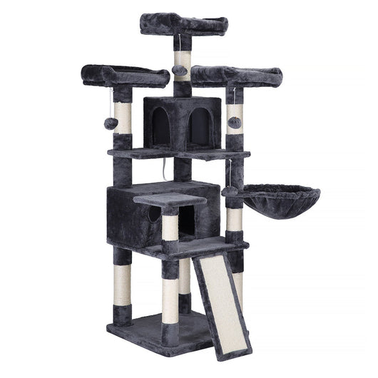 Torre gioco per gatti XXL 168 cm grigio antracite 12_0003919