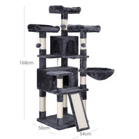 Torre gioco per gatti XXL 168 cm grigio antracite 12_0003919