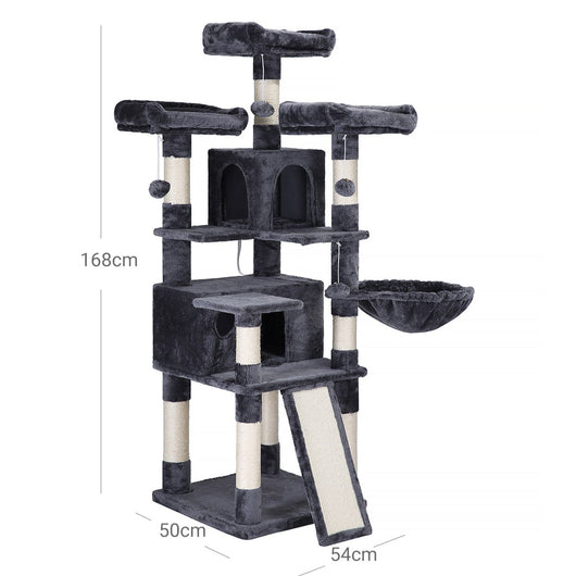 Torre gioco per gatti XXL 168 cm grigio antracite 12_0003919