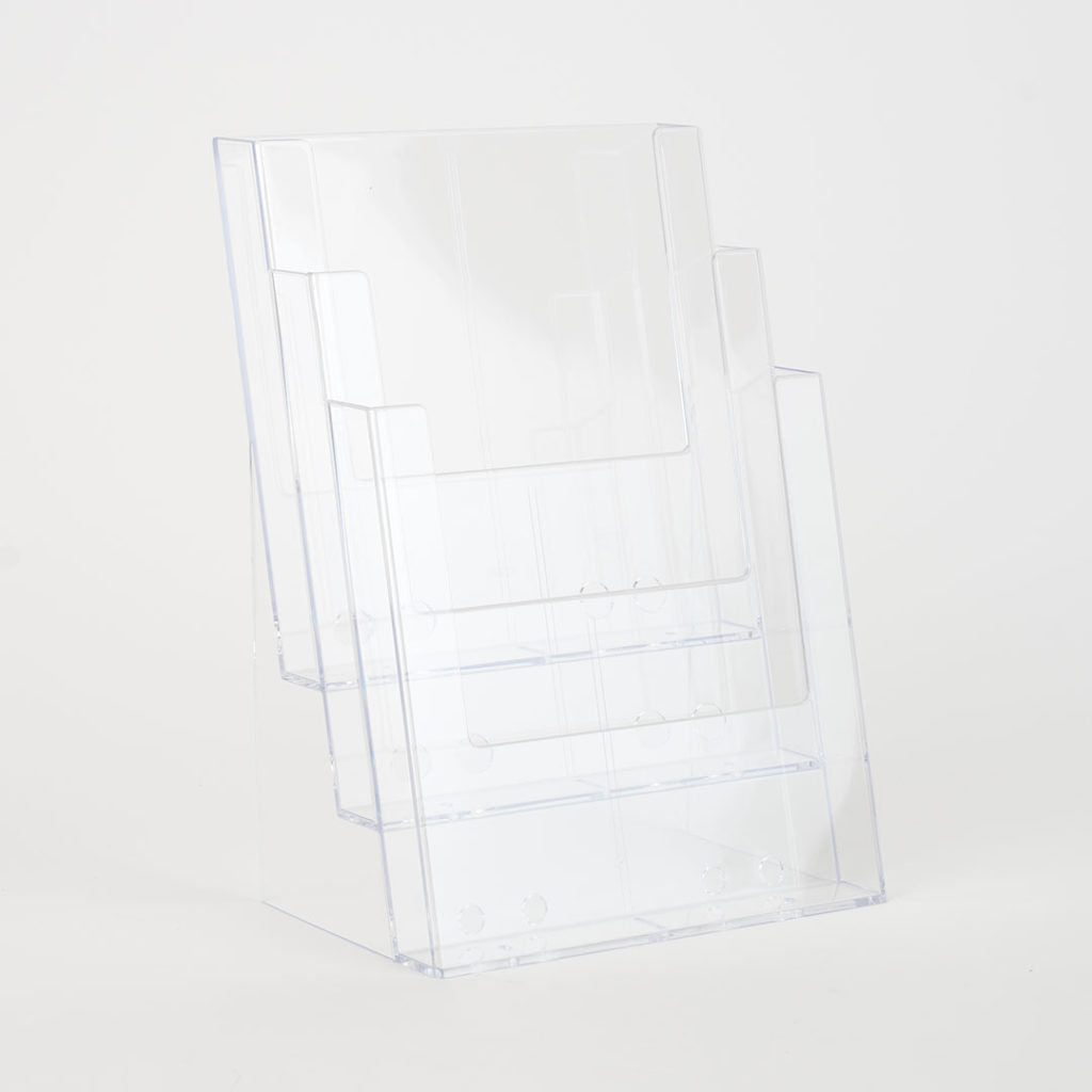 Porta depliant da banco 3 tasche A4