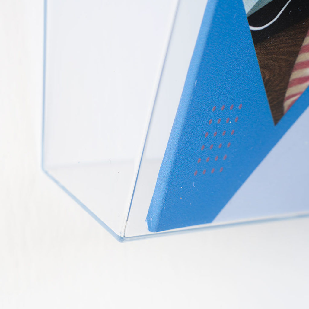 Portadepliant in plexi con barra 1 vaschetta A4