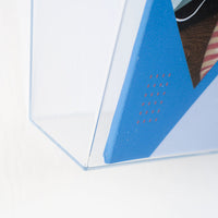 Portadepliant in plexi con barra 1 vaschetta A4