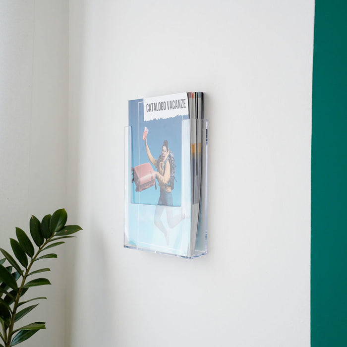 Porta depliant da parete A4 Verticale
