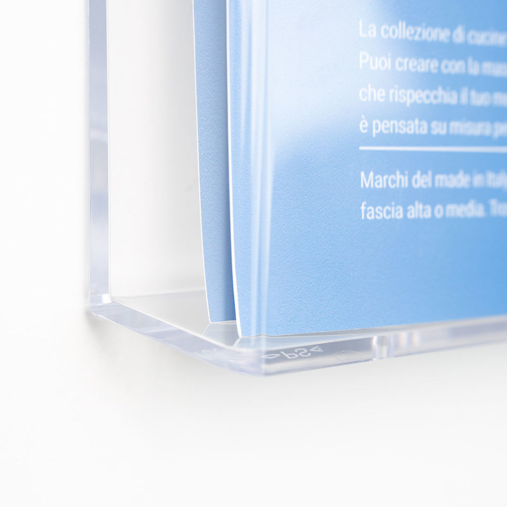 Porta depliant da parete A4 Verticale