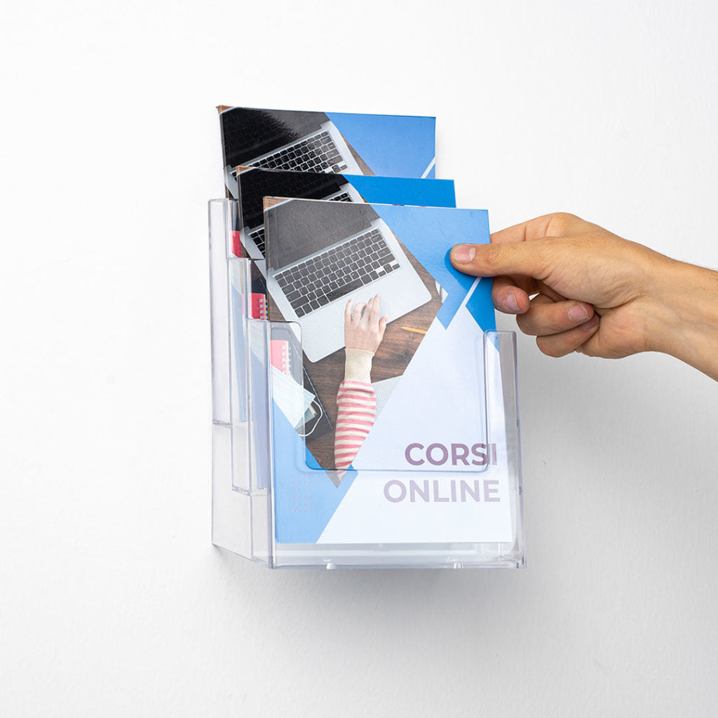 Portadepliant da parete 3 tasche A5 Verticale