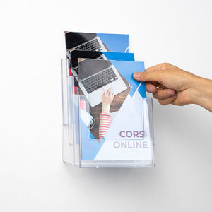 Portadepliant da parete 3 tasche A5 Verticale