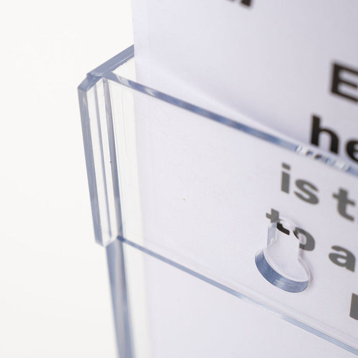 Portadepliant da parete 3 tasche 1/3 A4 Verticale