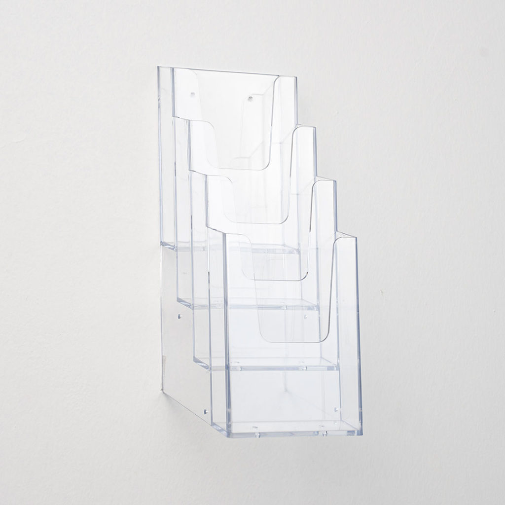 Portadepliant da parete 4 tasche 1/3 A4