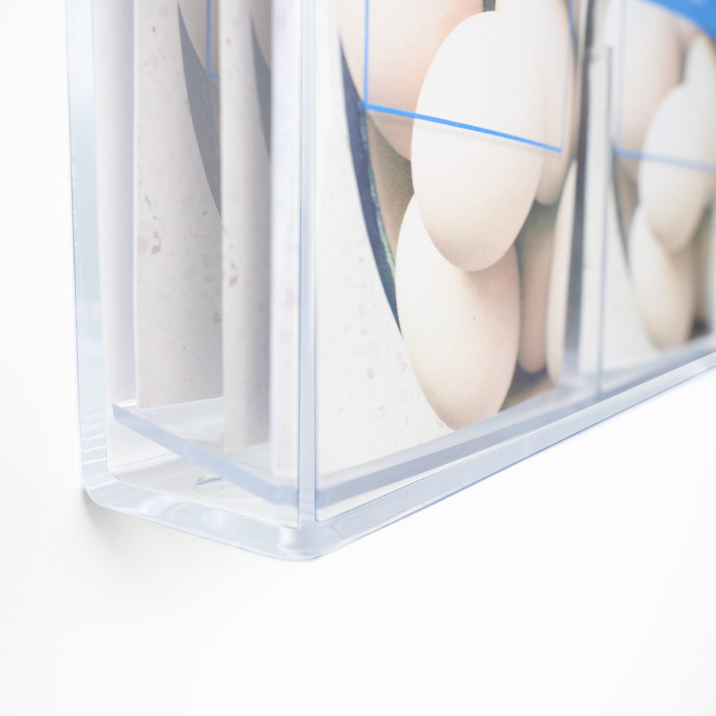 Porta depliant da parete 2 tasche