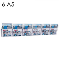 Portadepliant in plexi con barra 6 vaschette A5