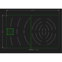 Sined Pedana c Box Singola Pedana Legno Okume Marino Per Una Doccia Inox Con Cbox Marrone