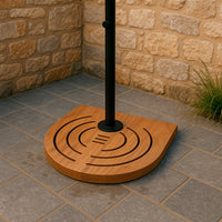 Sined Pedana c Box Singola Pedana Legno Okume Marino Per Una Doccia Inox Con Cbox Marrone