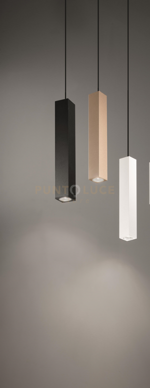 SOSPENSIONE ALOA GRANDE 1 LUCE ATTACCO GU10 ORO H.40CM