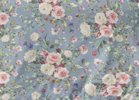 Copripiumino Double Face Matrimoniale Digitale Cotone Percalle Dis.Flower