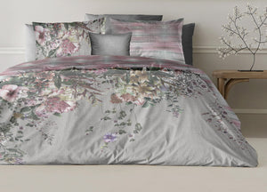 Copripiumino Double Face Matrimoniale Digitale Cotone Percalle Dis.Alice