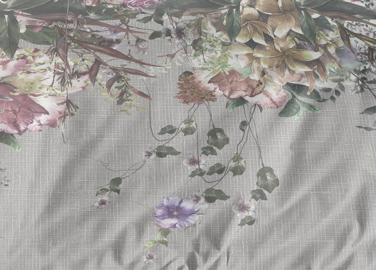 Copripiumino Double Face Matrimoniale Digitale Cotone Percalle Dis.Alice