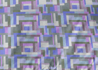 Copripiumino Double Face Matrimoniale Digitale Cotone Percalle Dis.Modern Geo Pucci