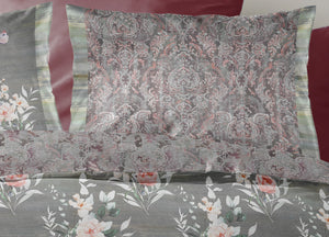 Copripiumino Double Face Matrimoniale Digitale Cotone Percalle Dis.Polvere