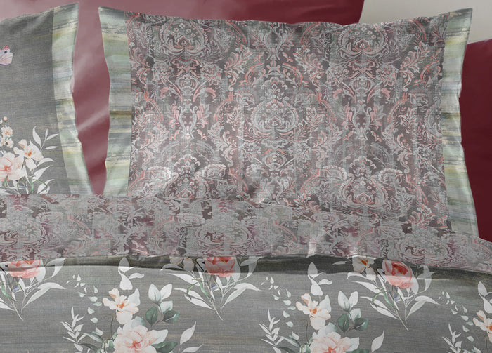 Copripiumino Double Face Matrimoniale Digitale Cotone Percalle Dis.Polvere