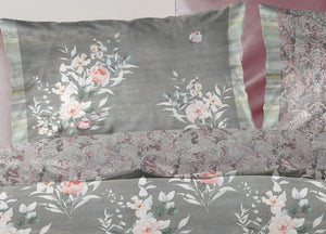 Copripiumino Double Face Matrimoniale Digitale Cotone Percalle Dis.Polvere