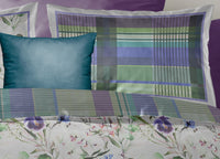 Copripiumino Double Face Matrimoniale Digitale Cotone Percalle Smeraldo