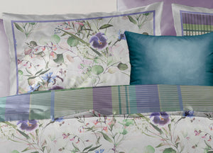 Copripiumino Double Face Matrimoniale Digitale Cotone Percalle Smeraldo