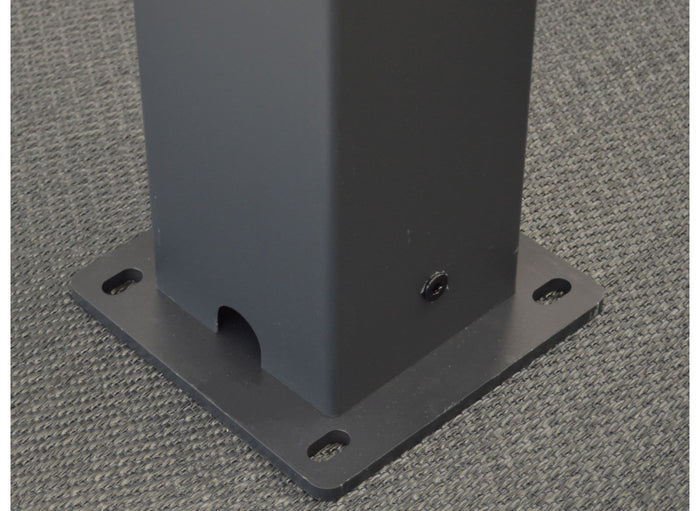 SINED Pergola Motorizzata Autoportante 3x4 in Alluminio Nero e Bianco con Lamelle Regolabili da 0 a 100gradi Sensori Solari Integrati - Modello PERGOLA-DORA-3x4