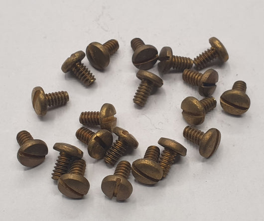 PERNI TESTA LARGA MM 4X10 OTTONE PZ 20