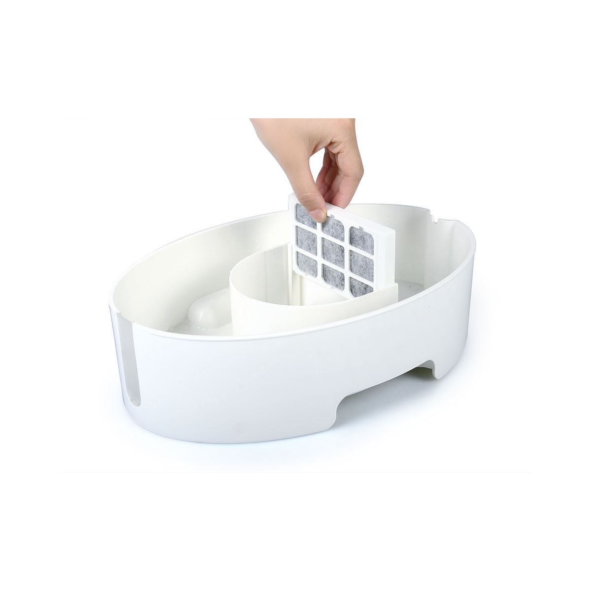 Bimar Fontanella PFC1 Gatti E Cani Dispenser Acqua 3L Filtro Carbone Attivo Ciotola ABS 0,8L