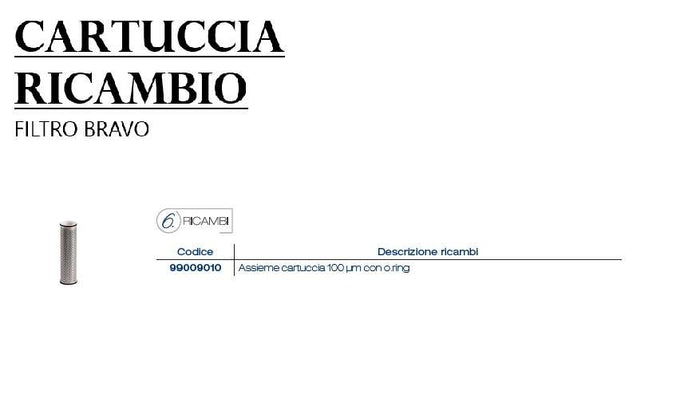 Filtro manuale Bravo con manometro da 3/4" ft312 Acqua Brevetti