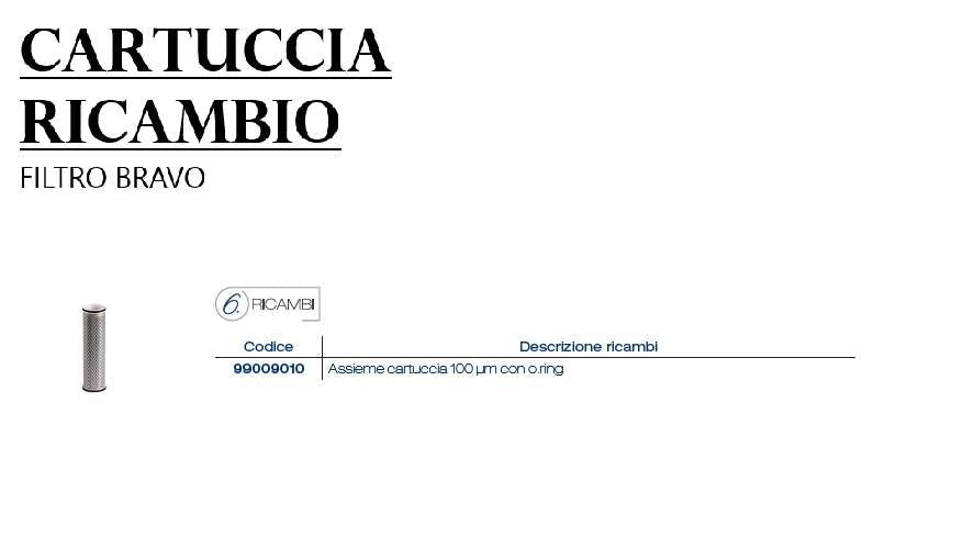 Filtro manuale Bravo con manometro da 3/4" ft312 Acqua Brevetti