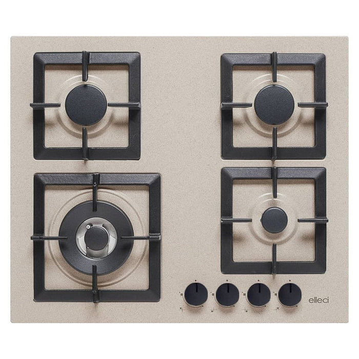Piani cottura da incasso elleci Plano 60 TCL 4 fuochi Granitek 51 Avena PGSP60151WS