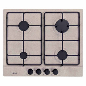Piani cottura da incasso elleci Style 60 4 fuochi Granitek 51 Avena PGSS60251WB
