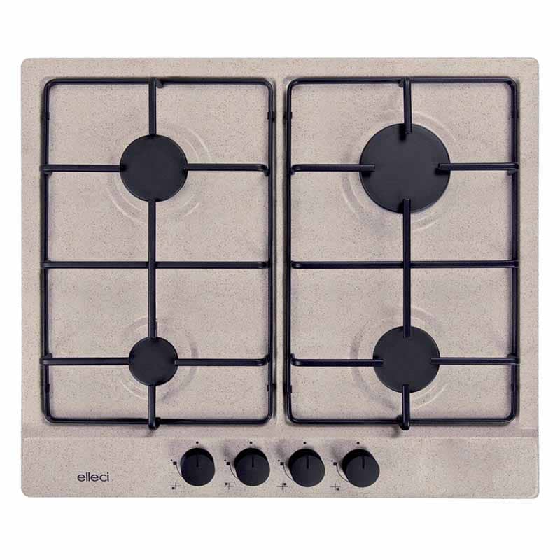Piani cottura da incasso elleci Style 60 4 fuochi Granitek 51 Avena PGSS60251WB