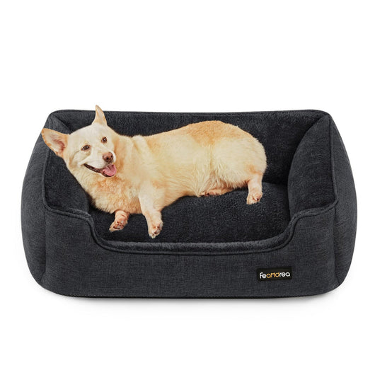 Divano letto per cani cuccia per animali domestici fodera sfoderabile e lavabile per cani di piccola taglia 90 x 75 x 25 cm nero 12_0006794