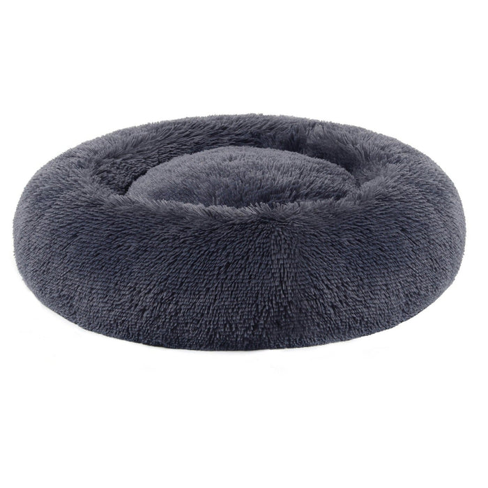 Cuccia per cani e gatti morbida 60 cm grigio scuro 12_0001122