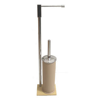 PIANTANA CON PORTAROTOLO E SCOPINO EASY BEIGE OPACO - 500046 