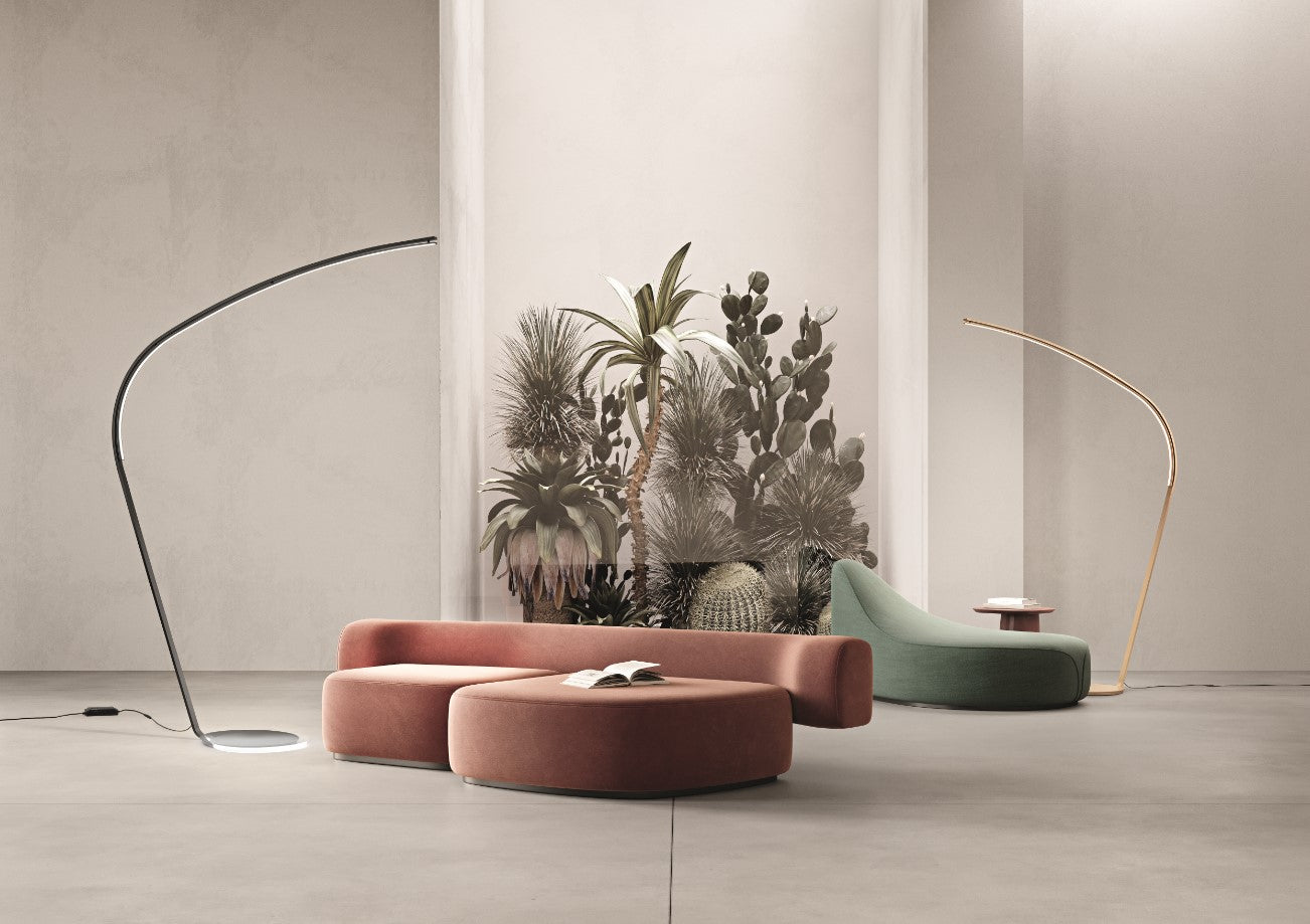 PIANTANA STYLE A LED  LED, 3000K, 2000lm, 36W ORO DIMMERABILE H.217CM