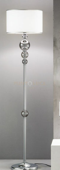 PIANTANA TEBE FUME'  E CROMO 1 LUCE ATTACCO E27 D.40CM