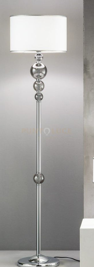 PIANTANA TEBE FUME'  E CROMO 1 LUCE ATTACCO E27 D.40CM