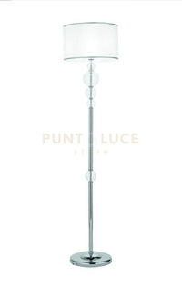 PIANTANA TEBE TRASPARENTE  E CROMO 1 LUCE ATTACCO E27 D.40CM