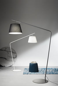 PIANTANA VELVET BIANCO CON PARALUME BIANCO 1 LUCE ATTACCO E27