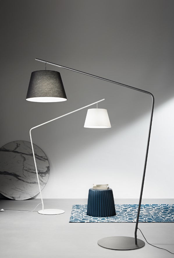 PIANTANA VELVET BIANCO CON PARALUME BIANCO 1 LUCE ATTACCO E27