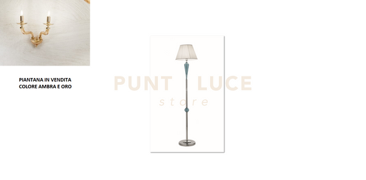 PIANTANA VILLA 1 LUCE AMBRA E ORO  ATTACCO  E27