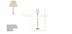 PIANTANA VILLA 1 LUCE TRASPARENTE E ORO  ATTACCO  E27