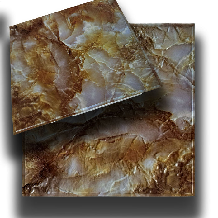 Piastrelle 3D a rilievo AUTOADESIVE in PVC 30x30cm Pietra, mattoni, marmo. Idrorepellenti - PIETRA MARMOREA 30x30cm