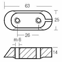 PIASTRINA 80-300HP IN ALLUMINIO